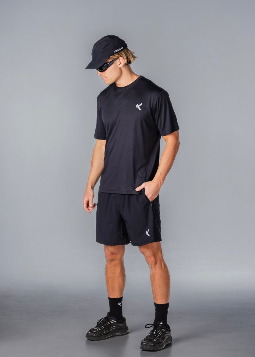 Kikiva Mens Daily 7" Shorts - Black - Kikiva Collection
