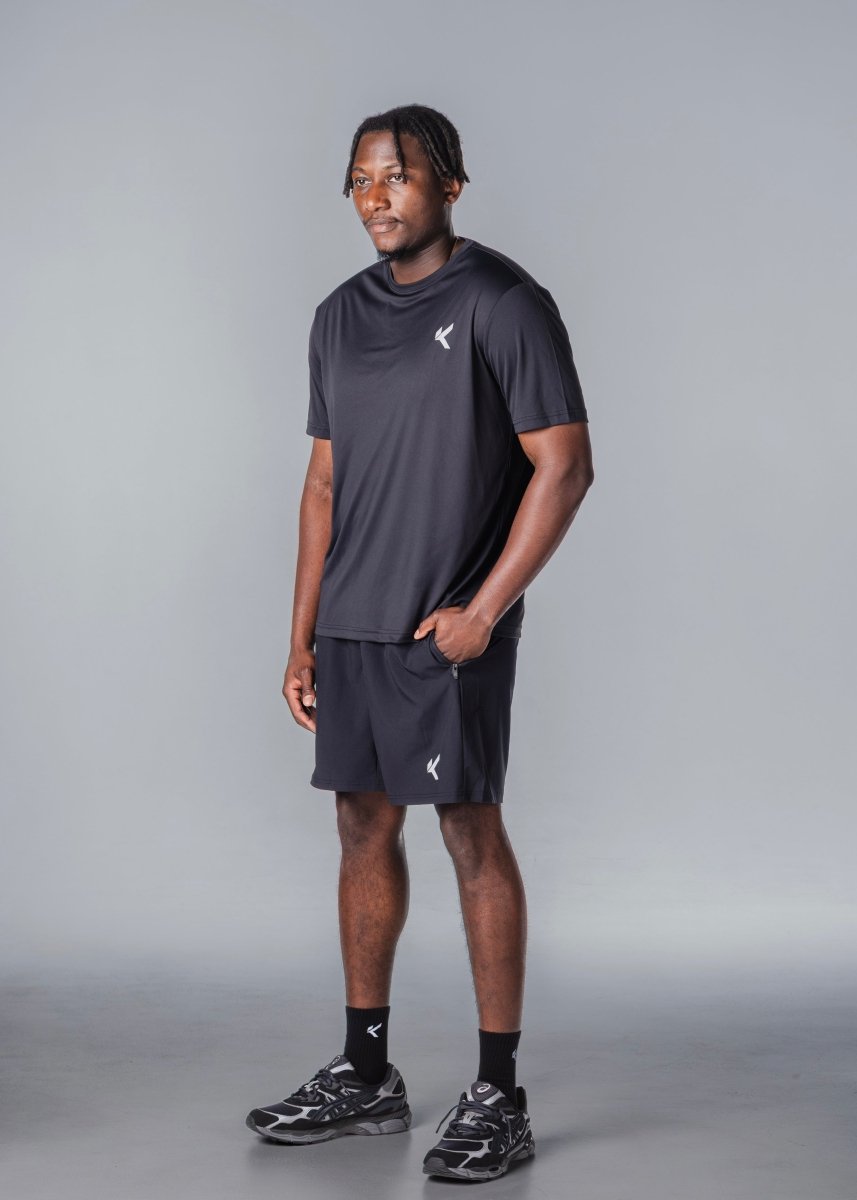 Kikiva Mens Daily 7" Shorts - Black - Kikiva Collection