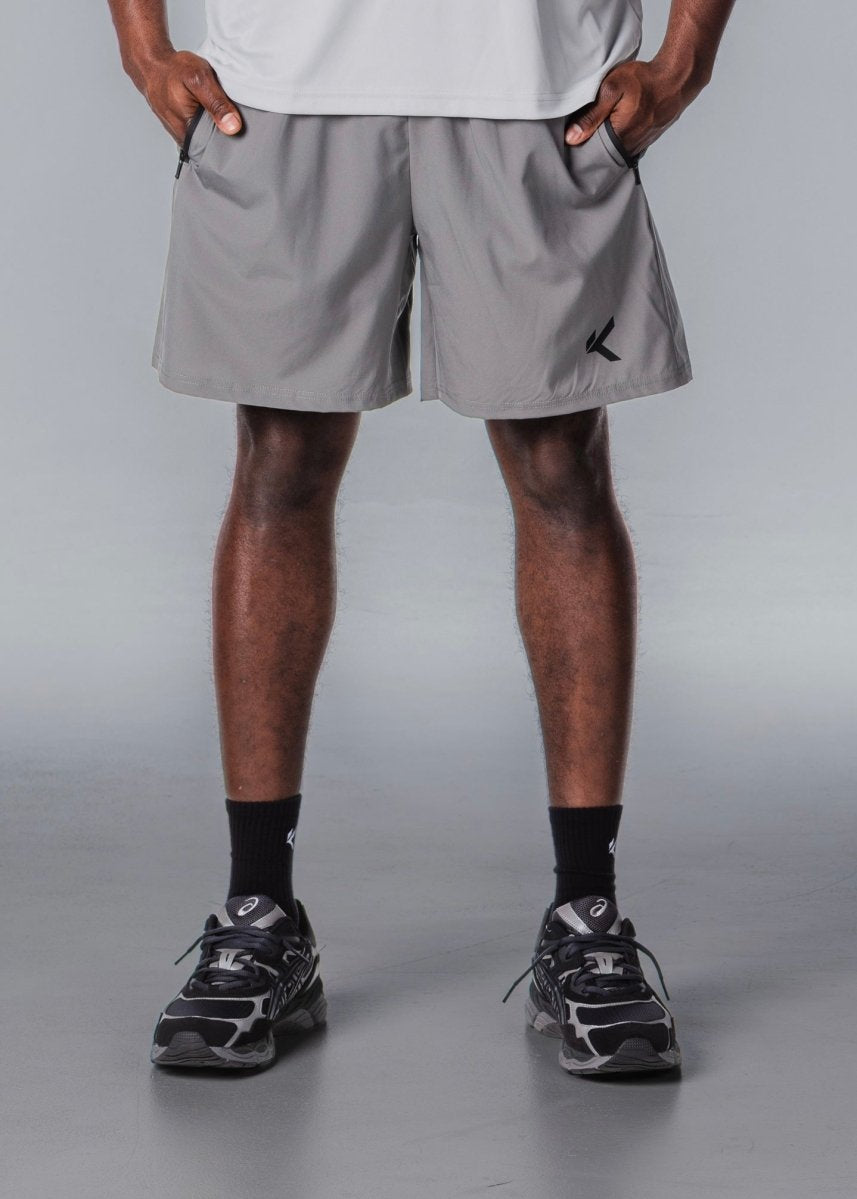 Kikiva Mens Daily 7" Shorts - Grey - Kikiva Collection