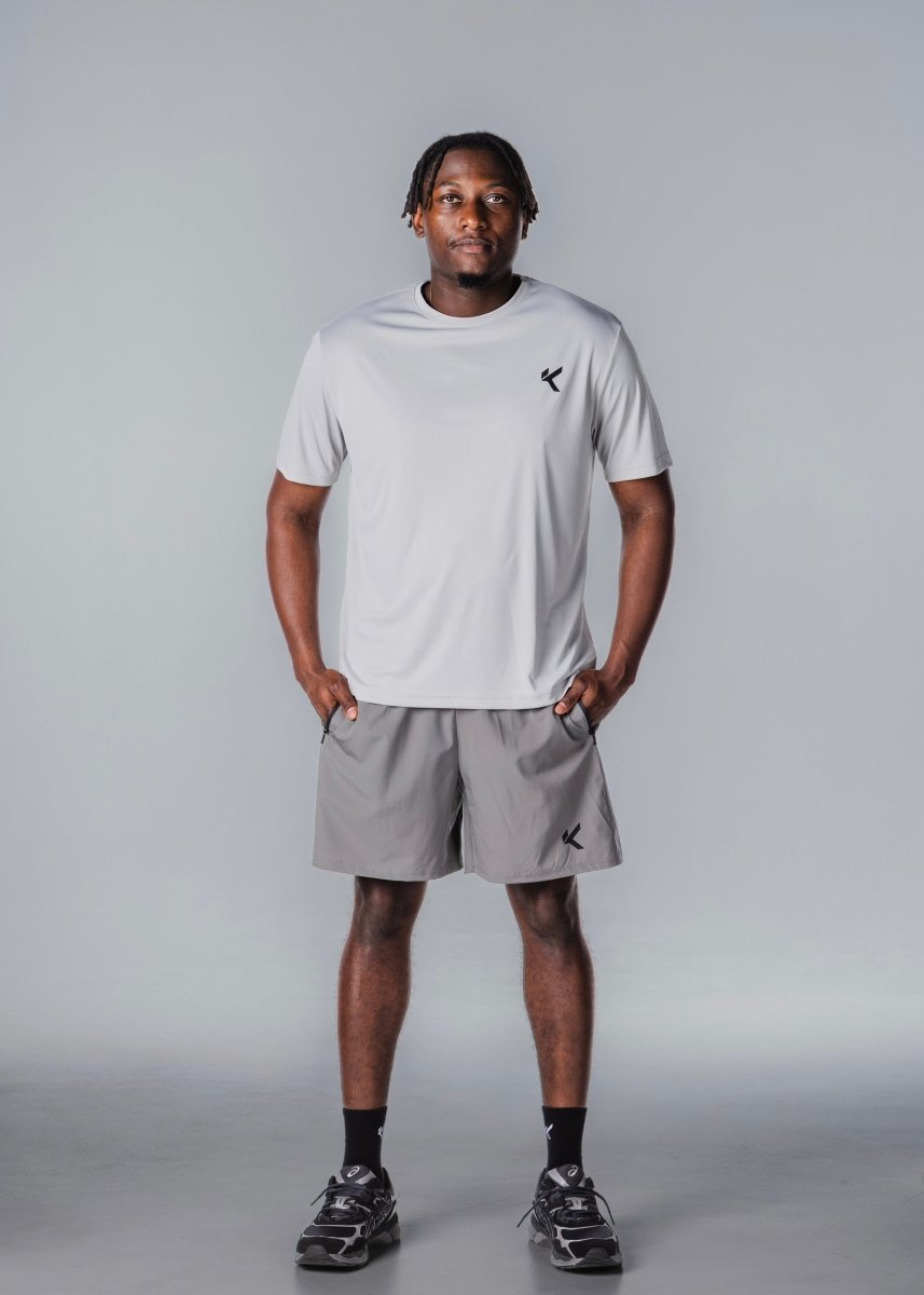 Kikiva Mens Daily 7" Shorts - Grey - Kikiva Collection