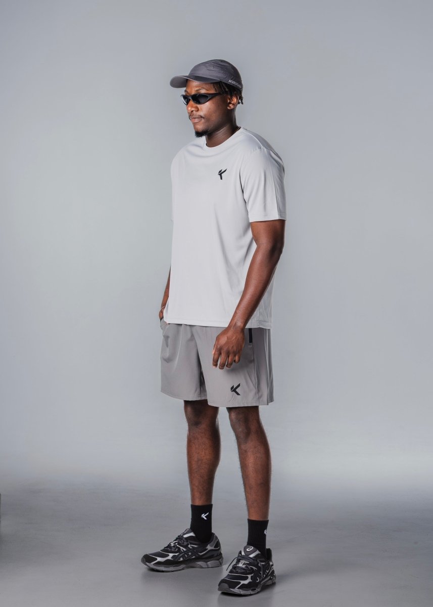 Kikiva Mens Daily 7" Shorts - Grey - Kikiva Collection