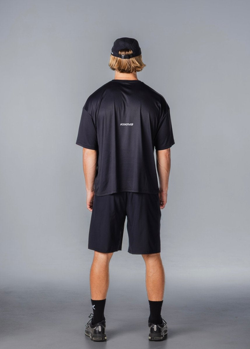 Kikiva Mens Daily 9" Shorts - Black - Kikiva Collection