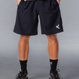 Kikiva Mens Daily 9" Shorts - Black - Kikiva Collection