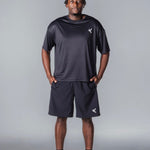 Kikiva Mens Daily 9" Shorts - Black - Kikiva Collection