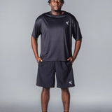 Kikiva Mens Daily 9" Shorts - Black - Kikiva Collection