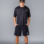 Kikiva Mens Daily 9" Shorts - Black - Kikiva Collection