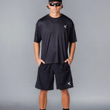 Kikiva Mens Daily 9" Shorts - Black - Kikiva Collection