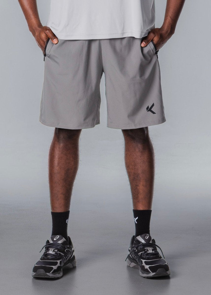 Kikiva Mens Daily 9" Shorts - Grey - Kikiva Collection