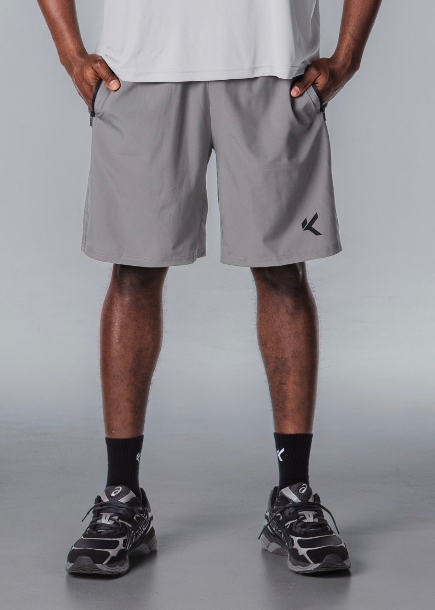 Kikiva Mens Daily 9" Shorts - Grey - Kikiva Collection