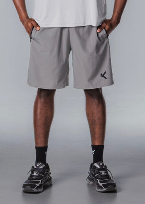 Kikiva Mens Daily 9" Shorts - Grey