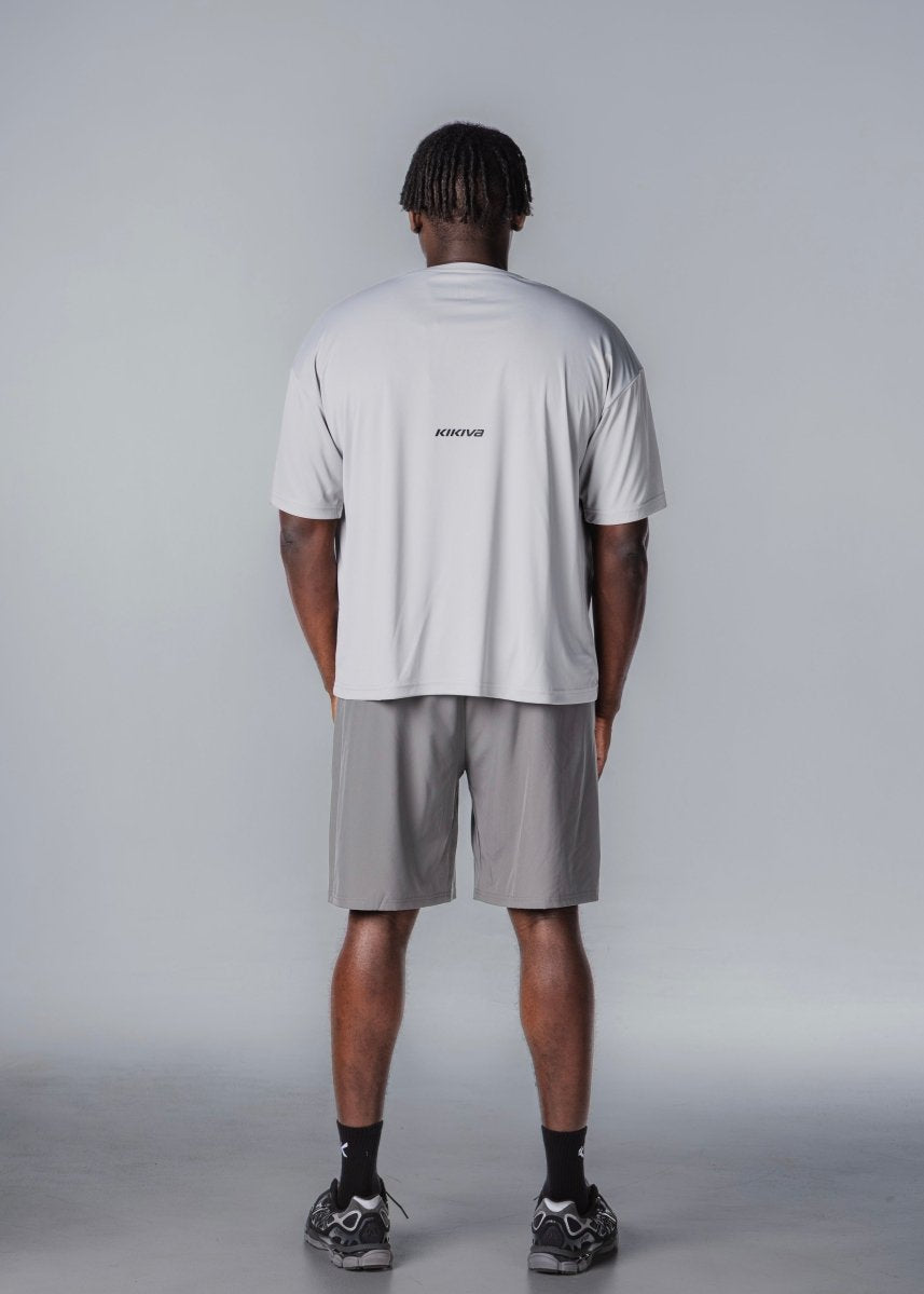 Kikiva Mens Daily 9" Shorts - Grey - Kikiva Collection