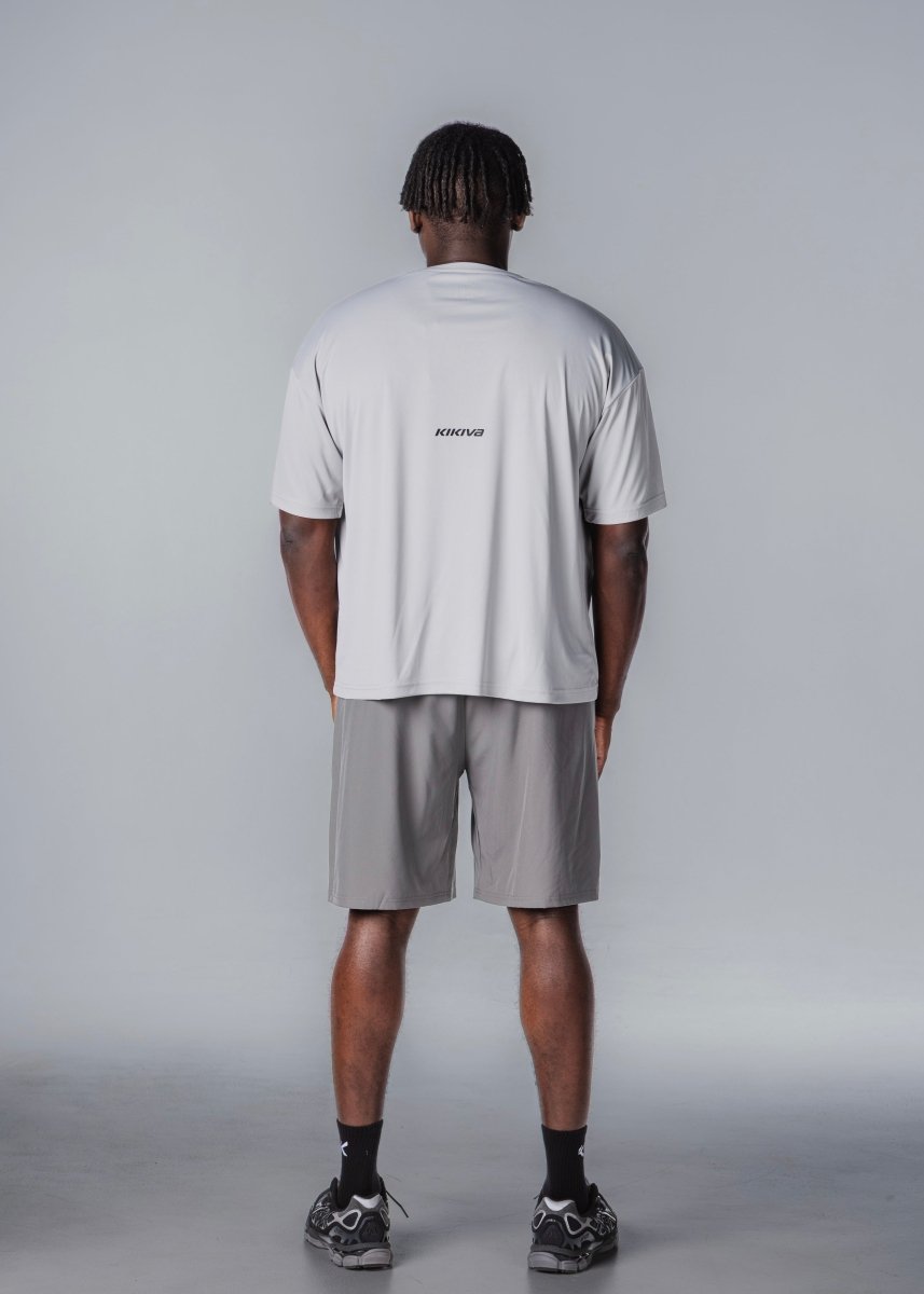 Kikiva Mens Daily 9" Shorts - Grey - Kikiva Collection