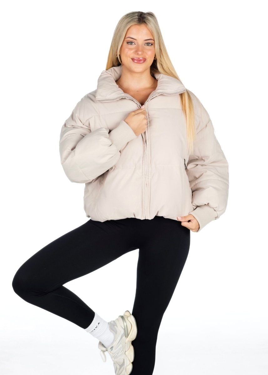 Kikiva Puffer Jacket - Beige - Kikiva Collection