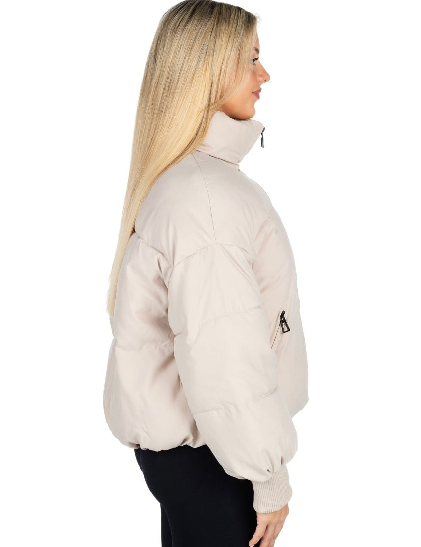 Kikiva Puffer Jacket - Beige - Kikiva Collection