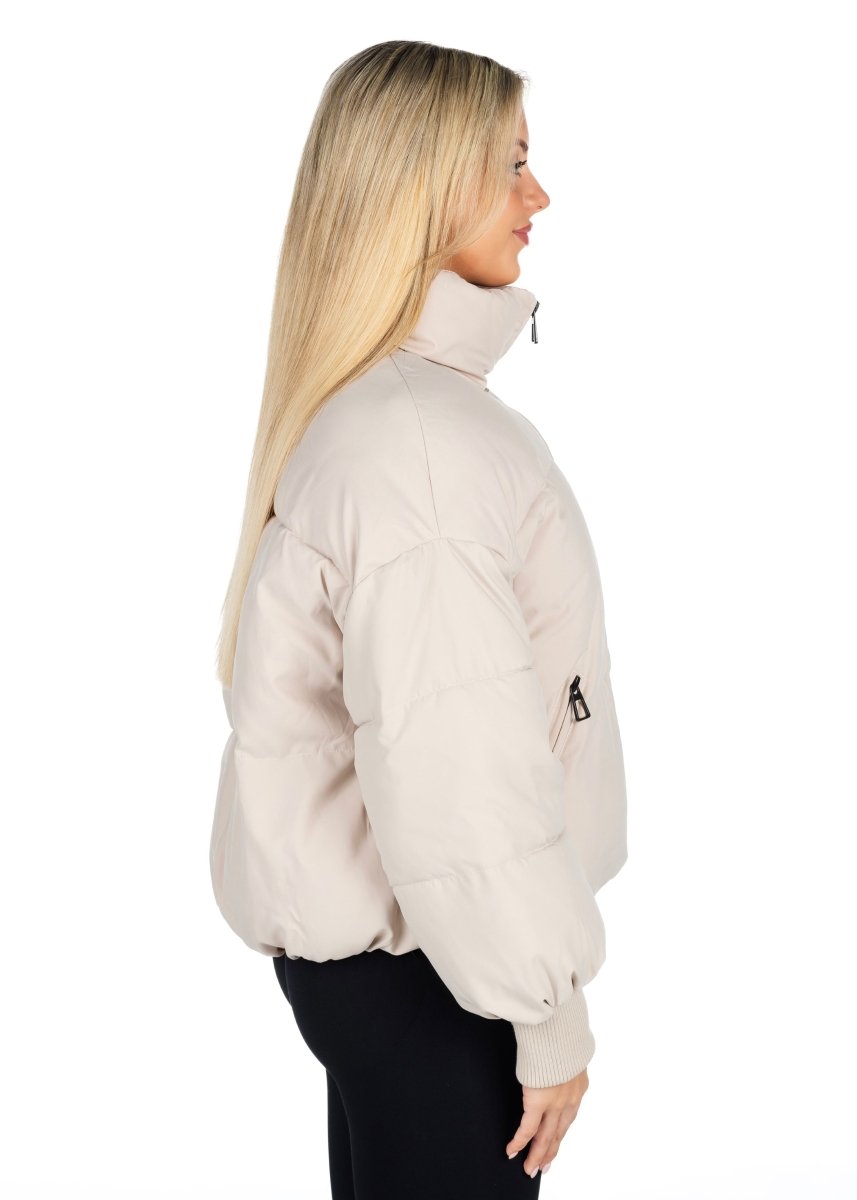 Kikiva Puffer Jacket - Beige - Kikiva Collection