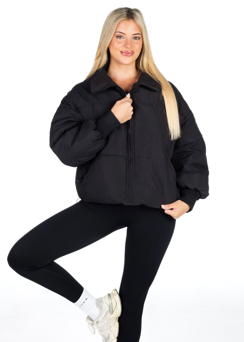 Kikiva Puffer Jacket - Black - Kikiva Collection