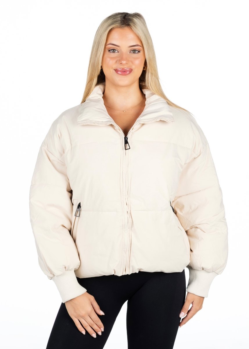 Kikiva Puffer Jacket - Off White - Kikiva Collection