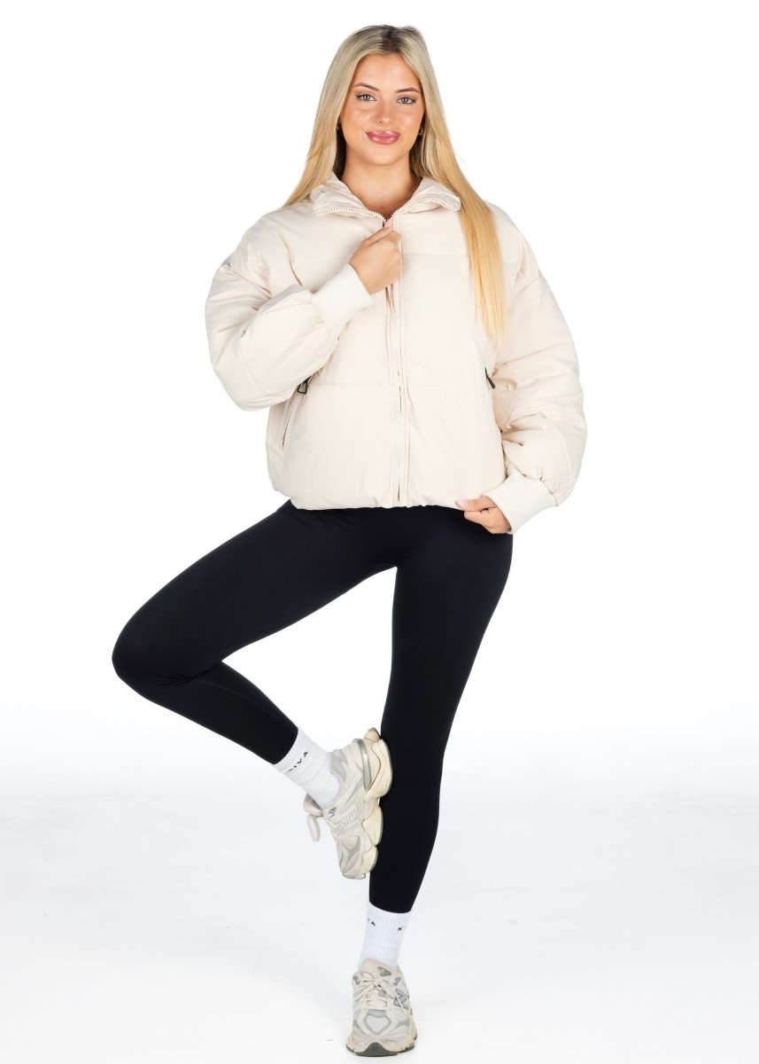 Kikiva Puffer Jacket - Off White - Kikiva Collection
