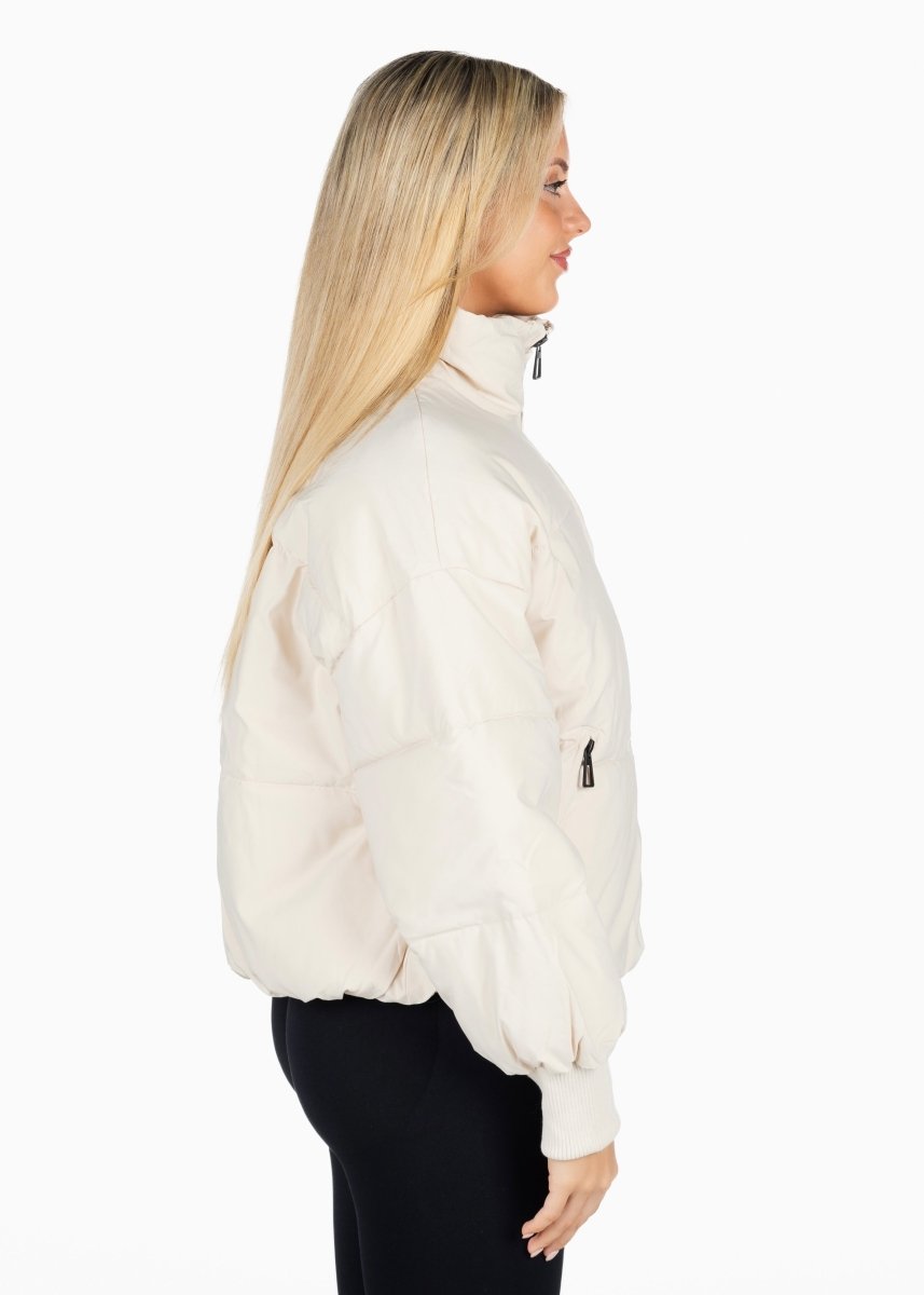 Kikiva Puffer Jacket - Off White - Kikiva Collection