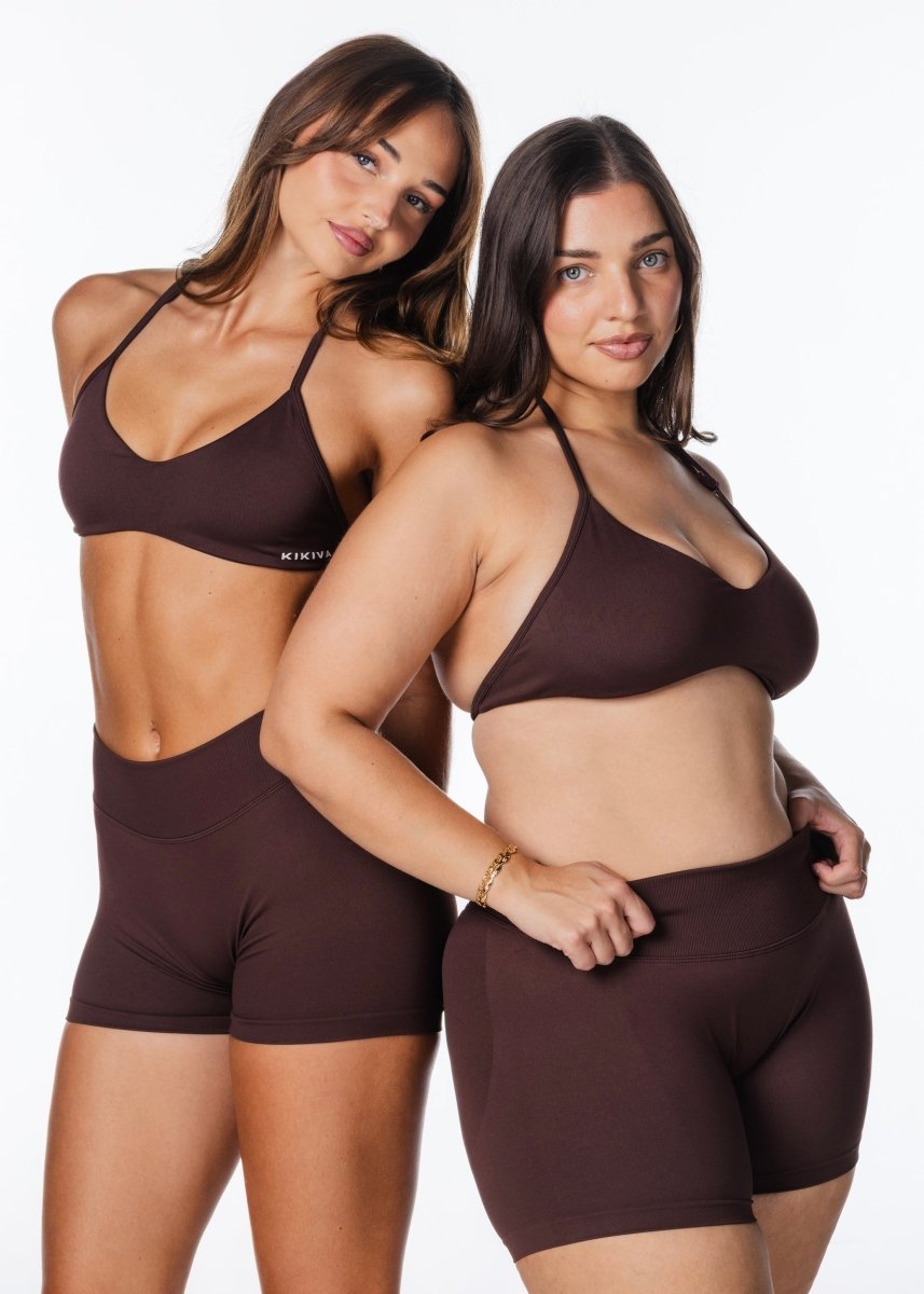 Kikiva Scoop Dynamic Shorts - Espresso - Kikiva Collection