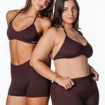 Kikiva Scoop Dynamic Shorts - Espresso - Kikiva Collection