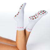 Kikiva 'Strawberry' Pilates Grip Socks