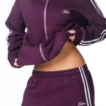 'LIMITED EDITION' Racer Trackpant - Burgundy - Kikiva Collection