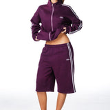 'LIMITED EDITION' Racer Trackpant - Burgundy - Kikiva Collection