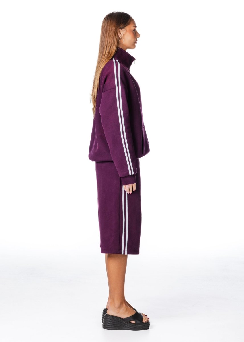 'LIMITED EDITION' Racer Trackpant - Burgundy - Kikiva Collection