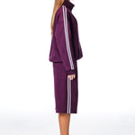'LIMITED EDITION' Racer Trackpant - Burgundy - Kikiva Collection