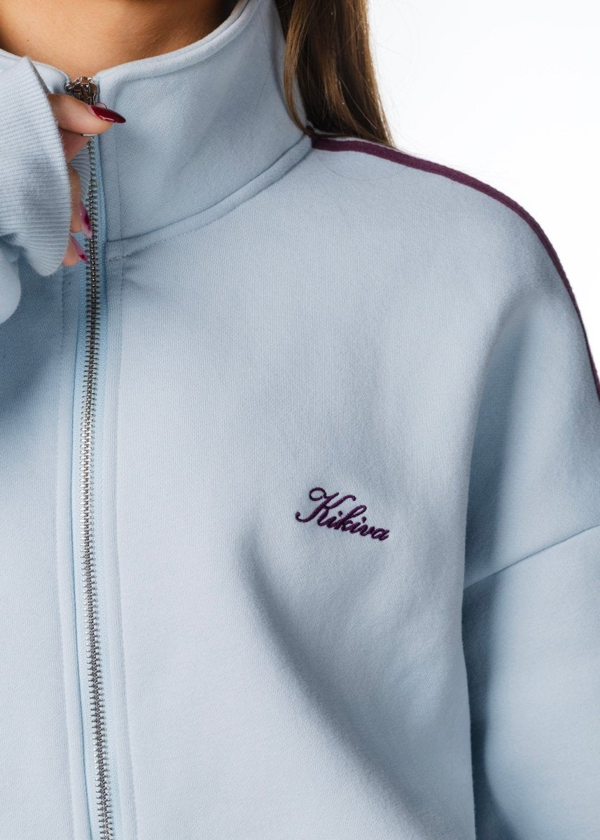 'LIMITED EDITION' Racer Zip Jacket - Blue - Kikiva Collection