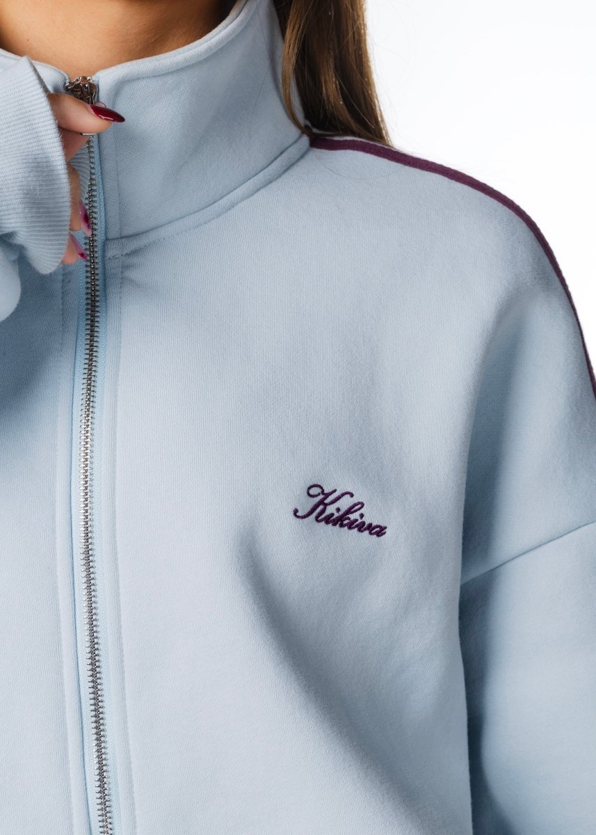 'LIMITED EDITION' Racer Zip Jacket - Blue - Kikiva Collection