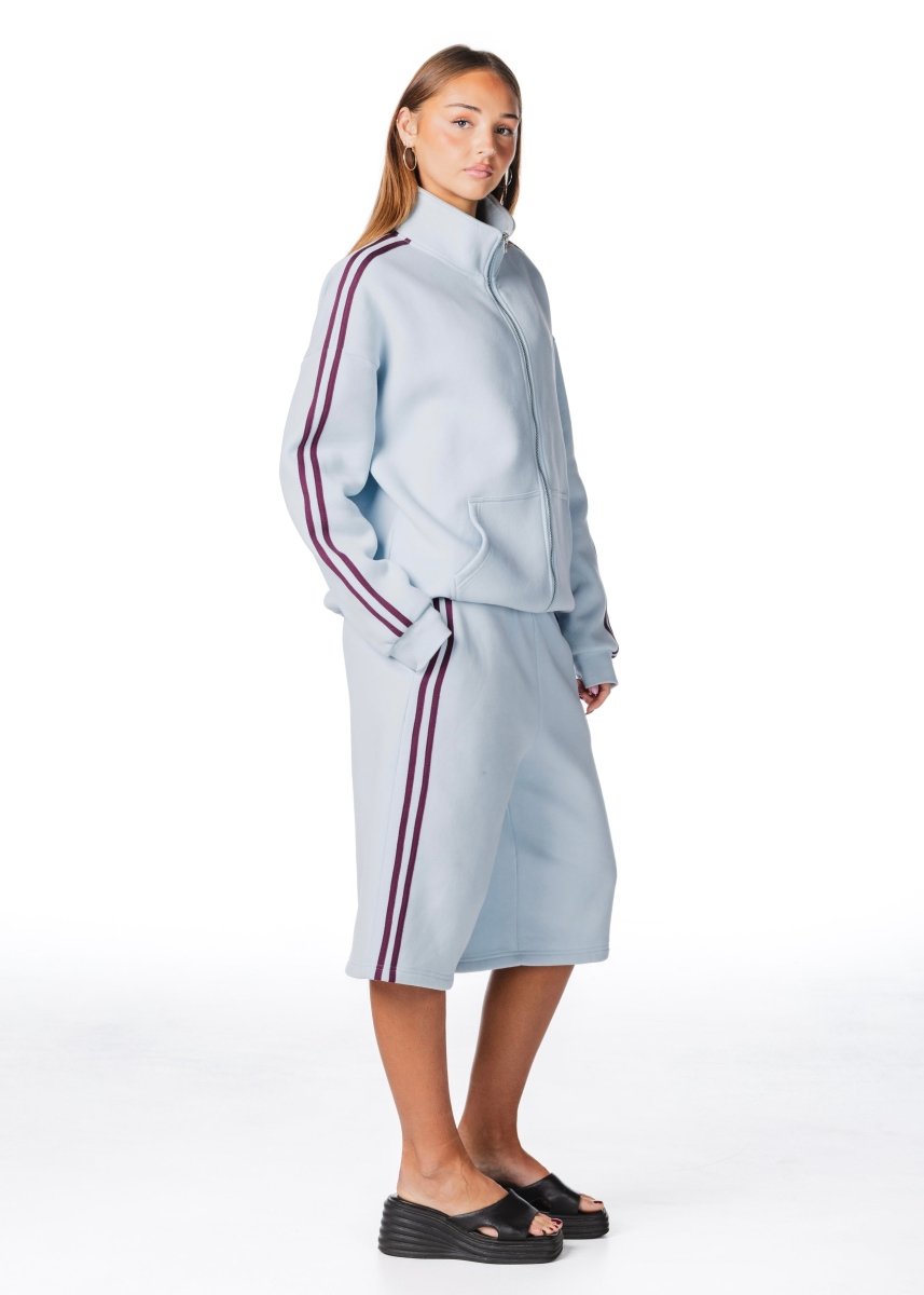 'LIMITED EDITION' Racer Zip Jacket - Blue - Kikiva Collection