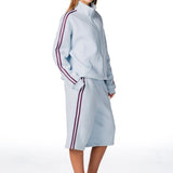 'LIMITED EDITION' Racer Zip Jacket - Blue - Kikiva Collection