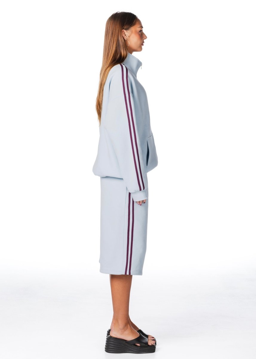 'LIMITED EDITION' Racer Zip Jacket - Blue - Kikiva Collection