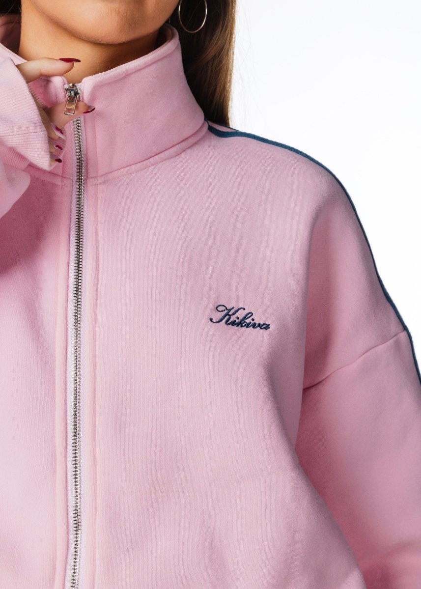 'LIMITED EDITION' Racer Zip Jacket - Pink - Kikiva Collection