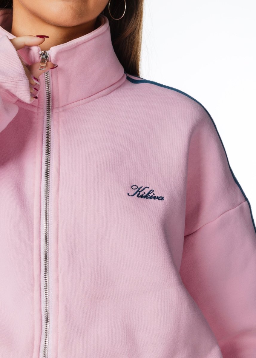 'LIMITED EDITION' Racer Zip Jacket - Pink - Kikiva Collection