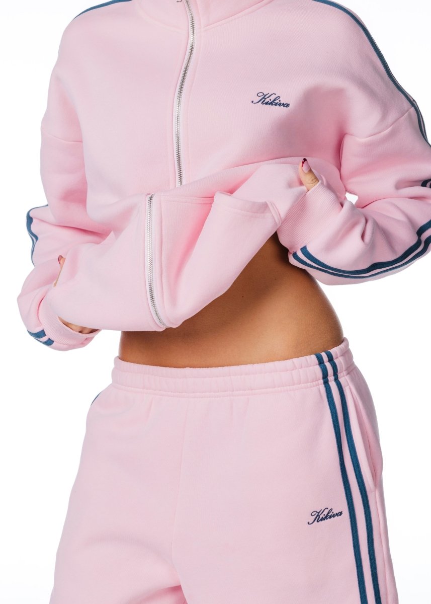 'LIMITED EDITION' Racer Zip Jacket - Pink - Kikiva Collection