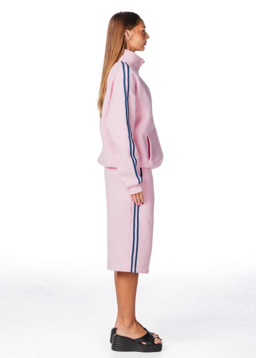 'LIMITED EDITION' Racer Zip Jacket - Pink - Kikiva Collection