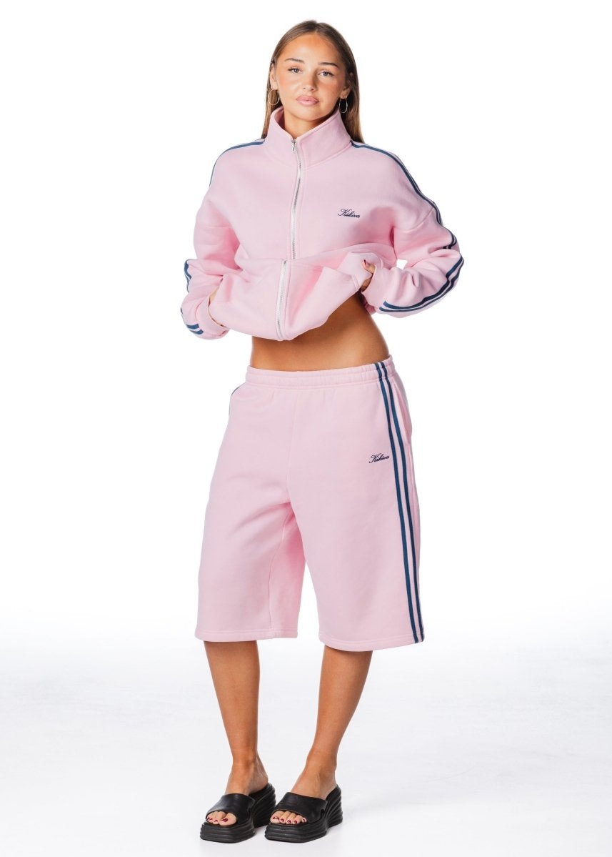 'LIMITED EDITION' Racer Zip Jacket - Pink - Kikiva Collection