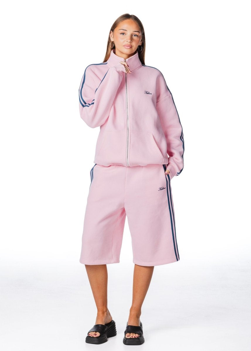 'LIMITED EDITION' Racer Zip Jacket - Pink - Kikiva Collection