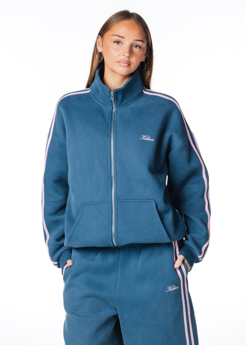 'LIMITED EDITION' Racer Zip Jacket - Teal - Kikiva Collection