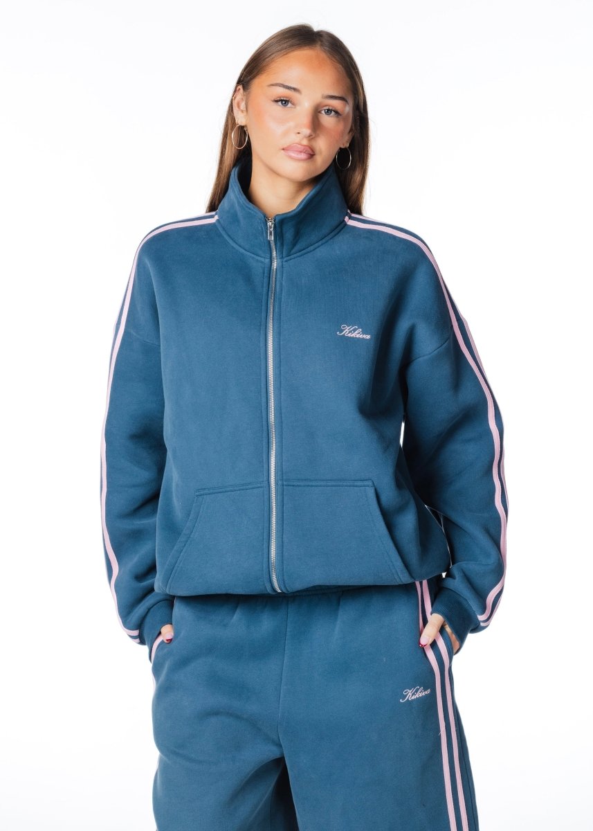 'LIMITED EDITION' Racer Zip Jacket - Teal - Kikiva Collection
