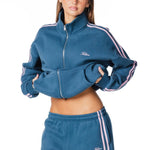 'LIMITED EDITION' Racer Zip Jacket - Teal - Kikiva Collection
