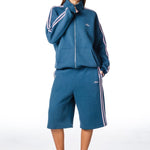'LIMITED EDITION' Racer Zip Jacket - Teal - Kikiva Collection