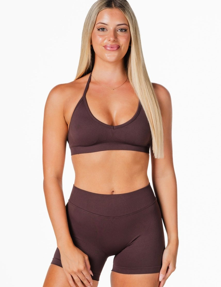 LOW Dynamic Seamless Short - Dark Choc - Kikiva Collection