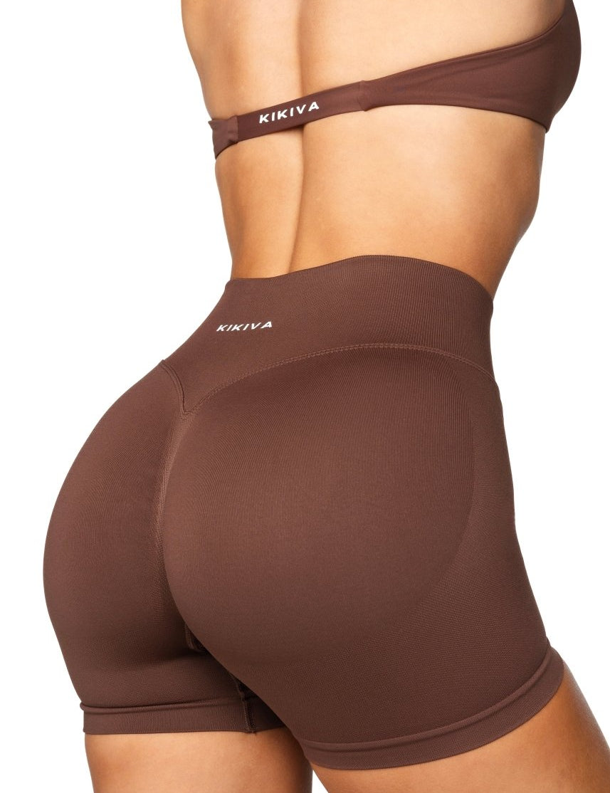 LOW Dynamic Seamless Short - Mocha Brown - Kikiva Collection