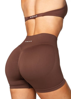 LOW Dynamic Seamless Short - Mocha Brown - Kikiva Collection