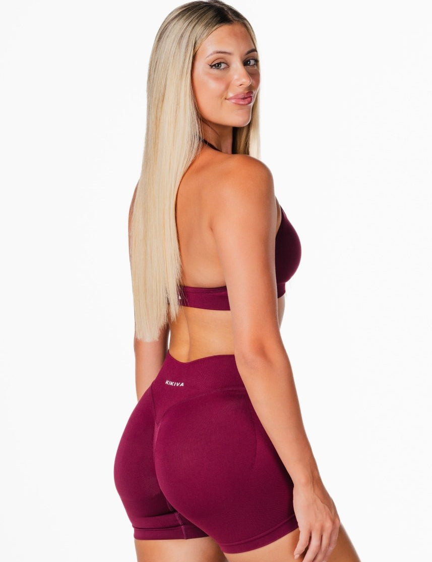 LOW Dynamic Seamless Short - Wine - Kikiva Collection