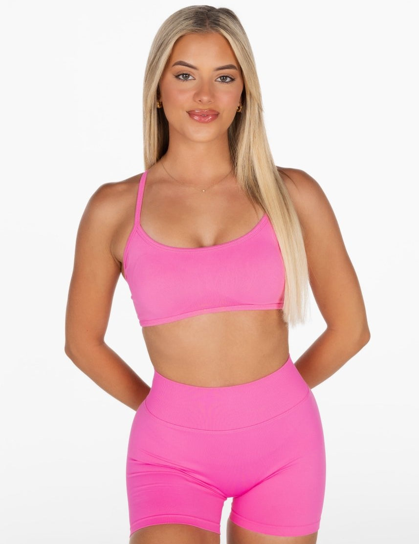 Lycra Seamless Crop - Barbie - Kikiva Collection